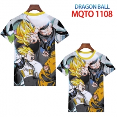 七龙珠-MQTO-1108-欧码全彩印花短袖T恤-2XS-4XL共9个码