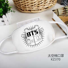 BTS明星彩印太空棉口罩