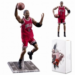 NBA 篮球 罗斯1号红衣 可动 手办模型 盒装22厘米