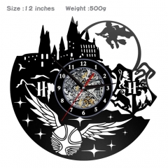 哈利波特-- 动漫创意挂画挂钟钟表PVC材质(不配电池)