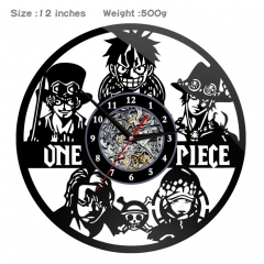 海贼王-- 动漫创意挂画挂钟钟表PVC材质(不配电池)