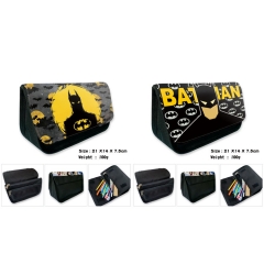 蝙蝠侠 新货多功能大容量数码印花文具盒笔袋