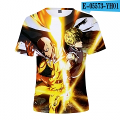 跨境 日本动漫 一拳超人 动漫周边3D数码彩印个性休闲短袖T恤