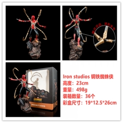 优质版 Iron studios雕像 钢铁蜘蛛侠 手办（钢爪可动）一件36个，高约23cm，外盒尺寸 19X12.5X26cm，重量498g