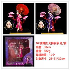 海贼王 GK 歌舞伎 天狮女帝 蛇姬汉库克 红色/紫色 手办雕像，一件12个，高约30cm，外盒尺寸25*21*30cm，重量882g