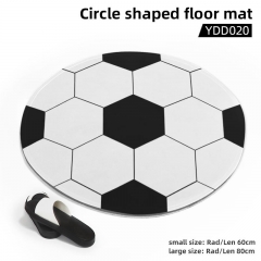 60/80cm YDD020-足球 个性圆形地垫