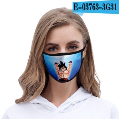 跨境厂家批发 七龙珠DRAGON 3d口罩防尘时尚印花可水洗