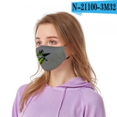 新款龙珠印花口罩防尘防雾霾水洗棉口罩可放PM2.5过滤片支持定制