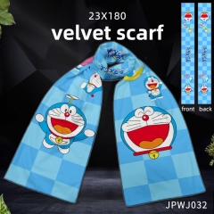 精品围巾（双面），可单款来图定制--JPWJ32-哆啦A梦 动漫全彩精品围巾