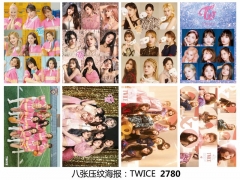 5套起批 2780 TWICE 8张海报