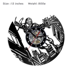 蜘蛛侠 动漫创意挂画挂钟钟表PVC材质(不配电池)