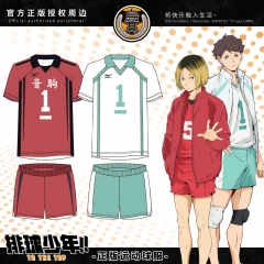 现货 官方授权正版排球少年运动球服乌野速干面料篮球服