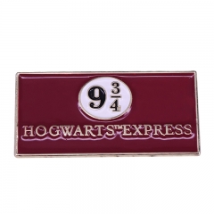 九又四分之三魔法站台胸针哈利波特通往霍格沃茨魔法学校站台徽章