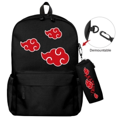 20 Styles Naruto 动漫大号背包+笔袋文具盒组合防水帆布尼龙笔袋背包