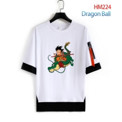 七龙珠 HM231-HM228  纯棉黑（白）边 T恤