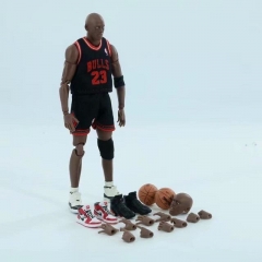 NBA 美国职业篮球联赛 MAF 迈克 乔丹 黑色球衣款 可动盒装手办 高16.5cm 一箱50个