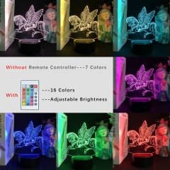 3D 小夜灯，1336-3 飞马 独角兽