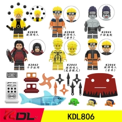 KDL806科睿火影动漫系列外贸袋装 拼装积木人仔玩具