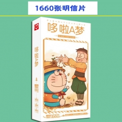 哆啦A梦  明信片1660张1盒 动漫明信片卡片贴纸批发
