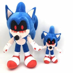 跨境新品Sonic exe 游戏精神地狱索尼克毛绒公仔毛绒玩具玩偶