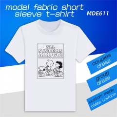 MDE611 史努比 动漫莫代尔短袖T恤