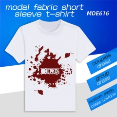 MDE616 海贼王 动漫莫代尔短袖T恤