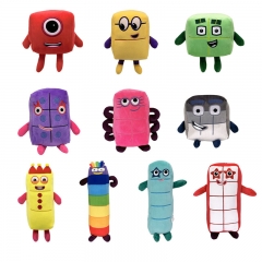 （真空包装款）跨境新品Numberblocks毛绒公仔数字积木玩具儿童数学启蒙动画玩偶