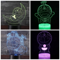 哆啦A梦叮当猫系列3DLED灯创意情人节礼品视觉立体七彩小夜灯