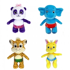 （真空包装）亚马逊 Ebay英文字母派对 Word Party 熊猫猎豹袋鼠大象毛绒玩具