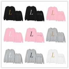 LISA SOLO专辑圆领卫衣LALISA应援打歌服同款套头卫衣女印花外套