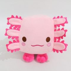 粉色方块蝾螈 方块猫粉 毛绒玩具 16*15*13cm 0.13kg