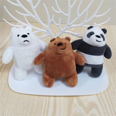 4寸三只熊挂件 毛绒玩具公仔 3个一套