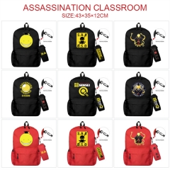 暗杀教室-18款 动漫双肩背包书包+小笔袋套装