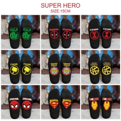 超级英雄-14款 动漫针织印花袜子