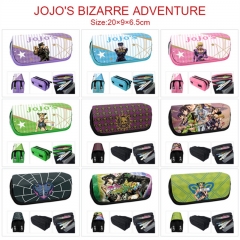 JOJO的奇妙冒险-11款动漫多功能帆布+pu皮革印花大容量双层笔袋