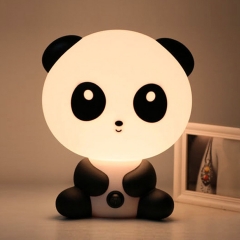 创意熊猫台灯 装饰插电书桌氛围小夜灯 情人节礼品卧室喂奶床头灯