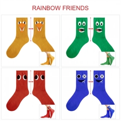 （5双一套）彩虹朋友7款 动漫印花中筒袜子