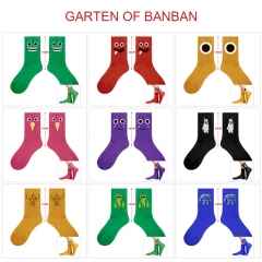 （5双一套）班班花园11款 动漫印花中筒袜子