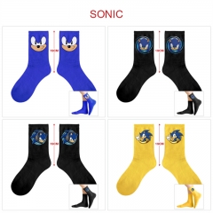 （5双一套）索尼克5款 动漫印花中筒袜子
