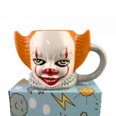 亚马逊新款3D小丑马克杯 回魂夜恐怖头套密室逃亡电影周边水杯