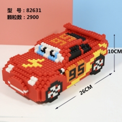 兼容乐高积木赛车总动员玩具闪电麦昆汽车组装拼图礼物摆件模型