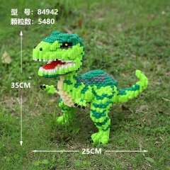 恐龙小颗粒儿童益智玩具兼容乐高积木拼图星旅行青蛙男孩礼物摆件