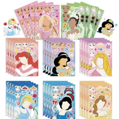 （16个一套）CM2305004经典欧美卡通公主儿童卡通贴纸女宝宝幼儿园奖励贴公主