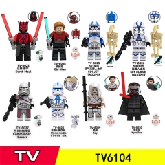 TV6104军事电影系列袋装人仔儿童拼装积木玩具