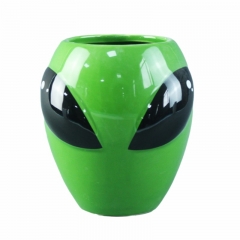 陶瓷3D异形马克杯 ET马克杯 创意卡通绿色外星人马克杯 可爱水杯