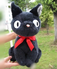 宠物猫 黑猫站姿蝴蝶结款公仔 幽灵毛绒玩具