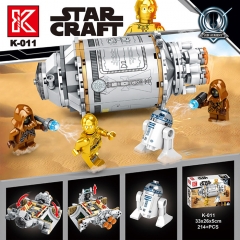 K牌K011-012星战机器人格里菲斯将军拼装积木人仔儿童玩具礼物
