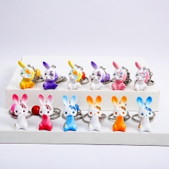 一套12款兔子 花瓣兔子 DIY贴片材料公仔 场景装饰摆件 摆饰