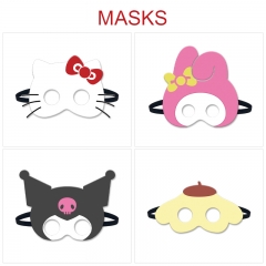 三丽鸥-7款 动漫sosplay道具小面具眼罩