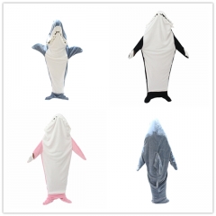 4色鲨鱼睡袋 法兰绒